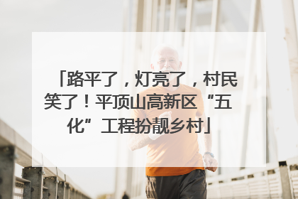 路平了，灯亮了，村民笑了！平顶山高新区“五化”工程扮靓乡村