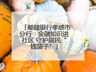 邮储银行孝感市分行：金融知识进社区 守护居民“钱袋子”