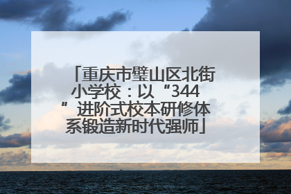 重庆市璧山区北街小学校：以“344”进阶式校本研修体系锻造新时代强师