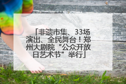 非遗市集、33场演出、全民舞台！郑州大剧院“公众开放日艺术节”举行