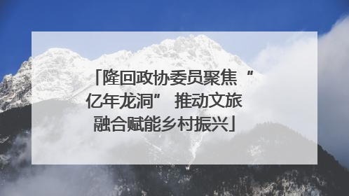 隆回政协委员聚焦“亿年龙洞” 推动文旅融合赋能乡村振兴