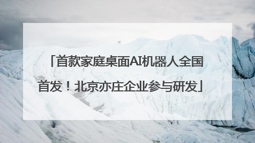 首款家庭桌面AI机器人全国首发！北京亦庄企业参与研发