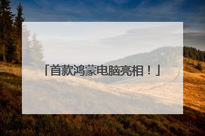 首款鸿蒙电脑亮相！