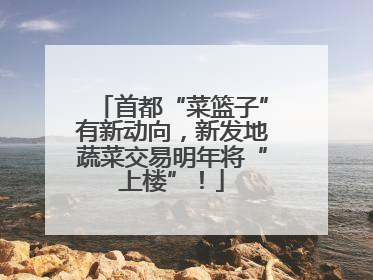 首都“菜篮子”有新动向，新发地蔬菜交易明年将“上楼”！