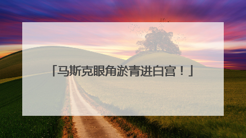 马斯克眼角淤青进白宫！