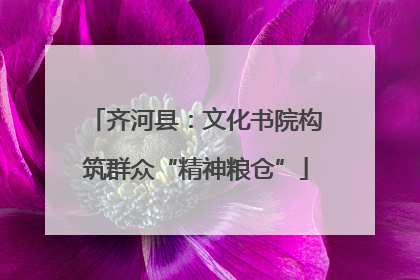 齐河县：文化书院构筑群众“精神粮仓”