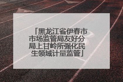 黑龙江省伊春市市场监管局友好分局上甘岭所强化民生领域计量监管