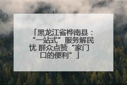 黑龙江省桦南县：“一站式”服务解民忧 群众点赞“家门口的便利”