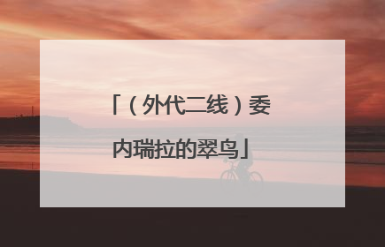 （外代二线）委内瑞拉的翠鸟