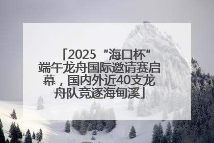 2025“海口杯”端午龙舟国际邀请赛启幕，国内外近40支龙舟队竞逐海甸溪