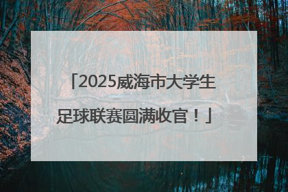 2025威海市大学生足球联赛圆满收官！