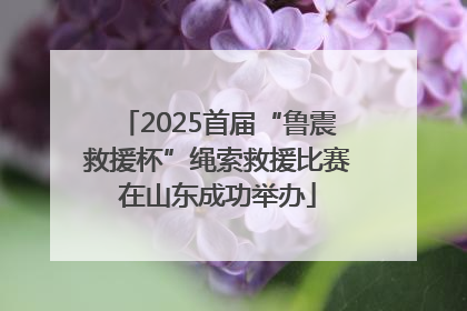 2025首届“鲁震救援杯”绳索救援比赛在山东成功举办