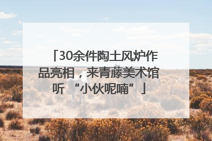 30余件陶土风炉作品亮相，来青藤美术馆听 “小伙呢喃”