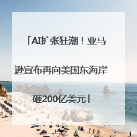 AI扩张狂潮！亚马逊宣布再向美国东海岸砸200亿美元